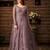 Purple Embroidered Net Salwar
