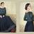 Blue Embroidered Satin Salwar