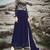 Blue Embroidered Georgette Salwar