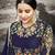 Blue Embroidered Georgette Salwar