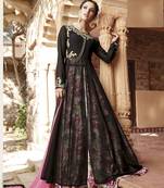 Black Embroidered Net Salwar