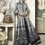 Grey Embroidered Silk Blend Salwar