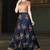 Blue Embroidered Silk Blend Salwar