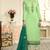 Green Embroidered Georgette Salwar