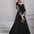 Black Embroidered Silk Blend Salwar