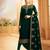Green Embroidered Georgette Salwar