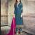 Green Embroidered Georgette Salwar