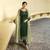 Green Embroidered Georgette Salwar
