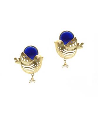Gold Plated Stud Earrings For Women & Girls 2