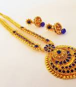 Blue agate south-indian-jewellery