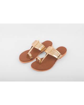 Tan & Golden Kolhapuris 1