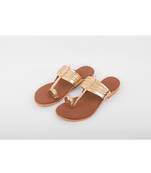 Tan & Golden Kolhapuris