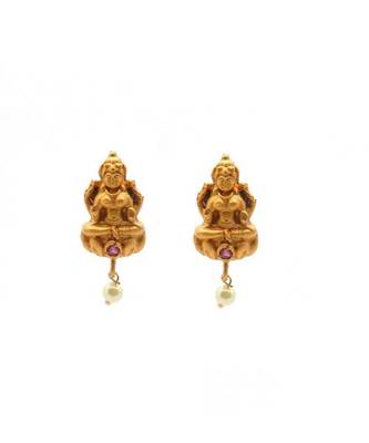 Gold Plated Antique Latest Temple Necklace Mala Pendal Set For Women & Girls 3