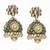 Aasma Green Meenakari And Kundan Jhumka
