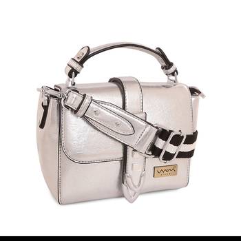 Viyomi Women PU Silver Sling Bag 3