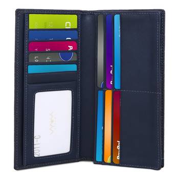 Viyomi Women PU Blue Wallet 4