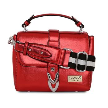 Viyomi Women PU Red Sling Bag 1