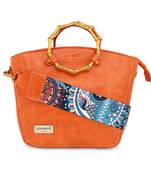 Viyomi Women PU orange Sling Bag