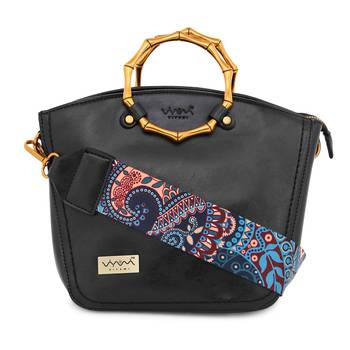 Viyomi Women PU Black Sling Bag 1