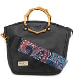 Viyomi Women PU Black Sling Bag