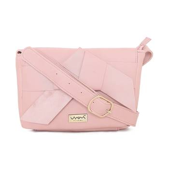 Viyomi Women PU Pink Sling Bag 1