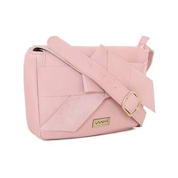 Viyomi Women PU Pink Sling Bag 2