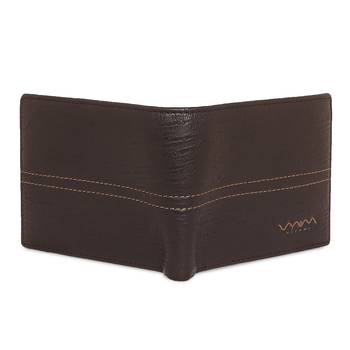 Viyomi Men PU Brown Wallet 4