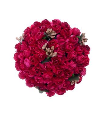 Wedding Special Flower Hair Style Bun 1