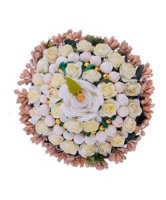 Wedding Special Flower Hair Style Bun 1