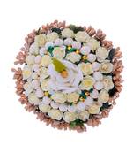 Wedding Special Flower Hair Style Bun