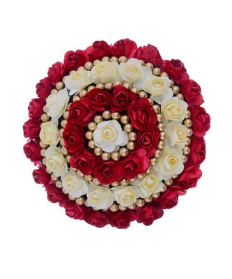 Wedding Special Flower Hair Style Bun Rich Look 2945266
