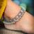 German Silver Oxidised Anklets
