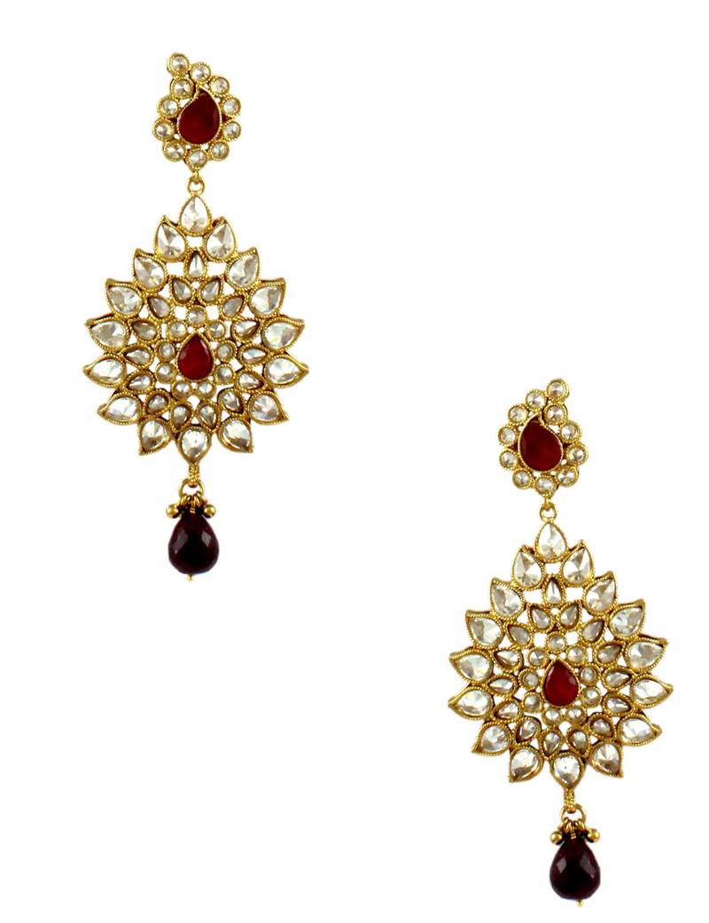 polki stone necklace