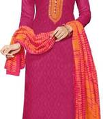 Pink embroidered cotton salwar