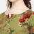 Green printed viscose rayon ethnic kurtis