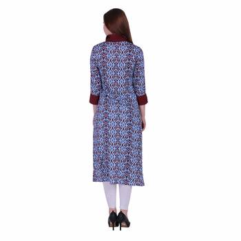 Multicolor Printed Viscose Kurti 4