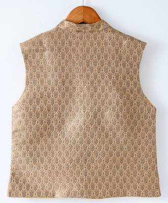 Gold woven brocade boys-dhoti-kurta 3