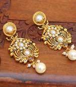 White Agate Earrings