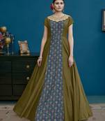 Green Embroidered Silk Blend Salwar