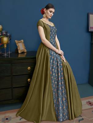Green Embroidered Silk Blend Salwar 2