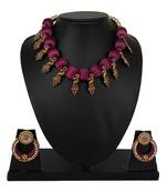 Purple collar-necklace