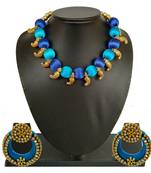 Blue collar-necklace