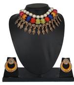 Multicolor collar-necklace