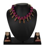 Purple collar-necklace