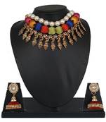 Multicolor collar-necklace