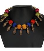 Multicolor collar-necklace