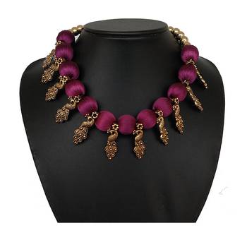 Purple collar-necklace 1