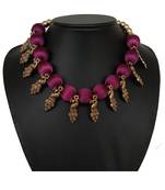 Purple collar-necklace