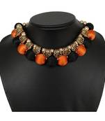 Orange collar-necklace