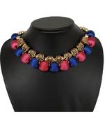 Pink collar-necklace